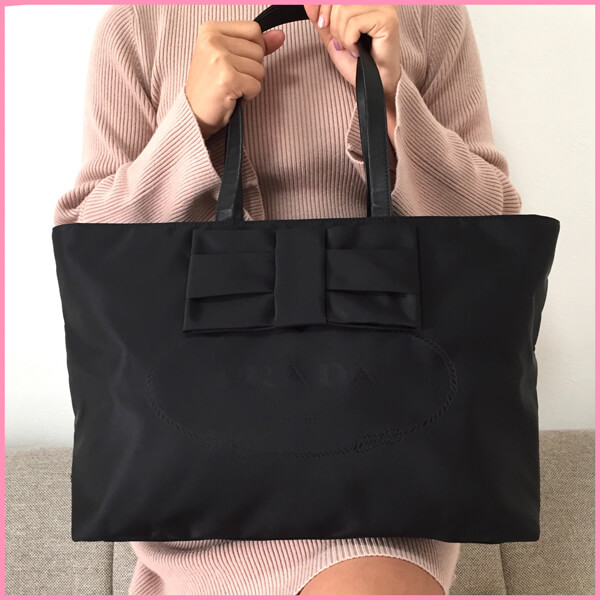 PRADA プラダ カナパL ハンドバッグ ベージュ A4収納可能 大容量 