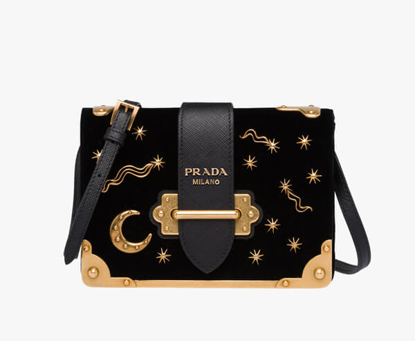 2017新作♪】PRADA プラダスーパーコピー*カイエベルベット夜空柄 