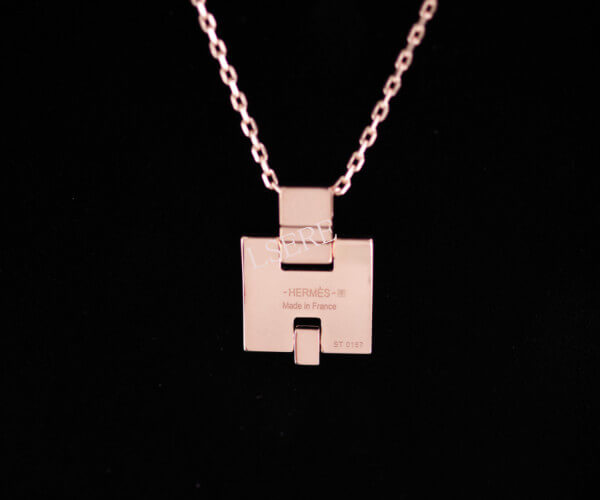 エルメススーパーコピー アイリーン ペンダント 白×PinkGold 