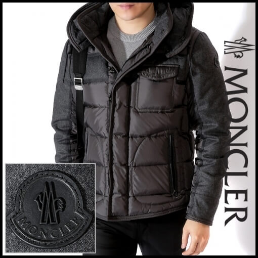 モンクレール　ライアン　ダウン　サイズ4 ブラック　moncler ryan フード付きダウン ☆ モンクレールスーパーコピー MONCLER RYAN