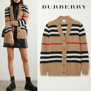 バーバリー カーディガン コピー∞∞ Burberry ∞∞ Striped mohair 