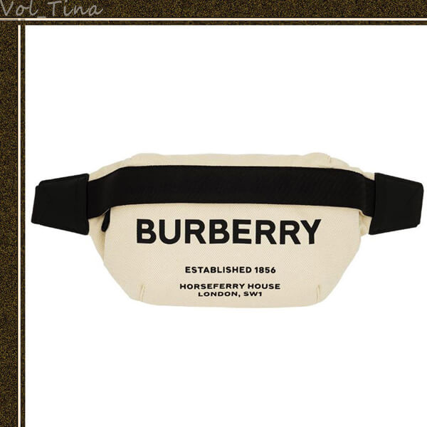 BURBERRY バーバリー ウエストポーチ コピー ロゴ キャンバス ベルト