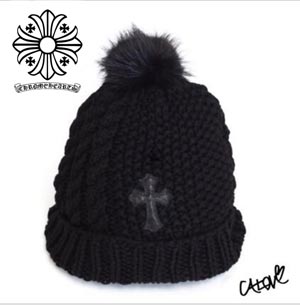 CHROME HEARTS 十クロムハーツ キャップ コーデ 偽物十【ニット帽