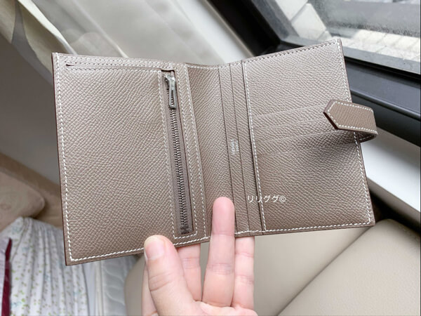 入手困難 エルメス 財布 コピー ベアン☆コンパクト☆エトープ