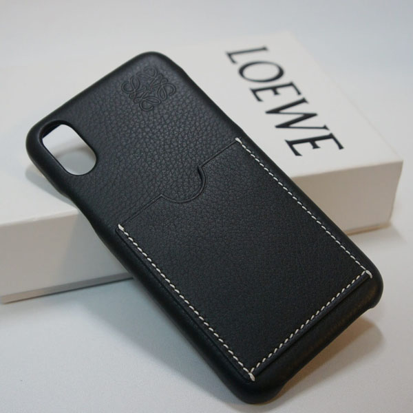 LOEWE レザー iPhone ケース ネイビー LOEWE レザー iPhone ケース ネイビー LOEWE レザー iPhone ケース