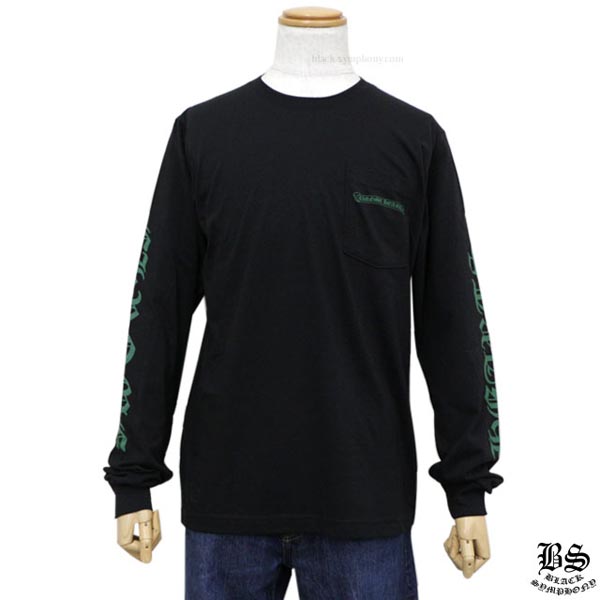 人気新作 クロムハーツ ロングTシャツ 偽物 グリーンセメタリークロス