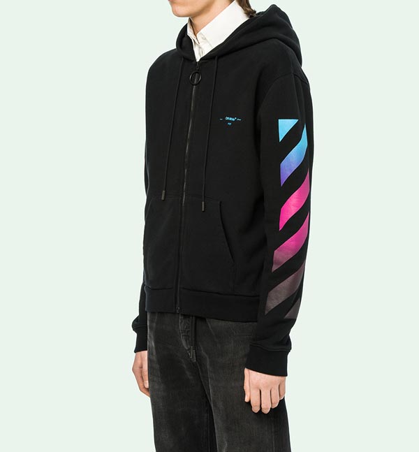 オフ ホワイト レプリカ パーカー 激安通販 OFF WHITE BLACK GRADIENT 
