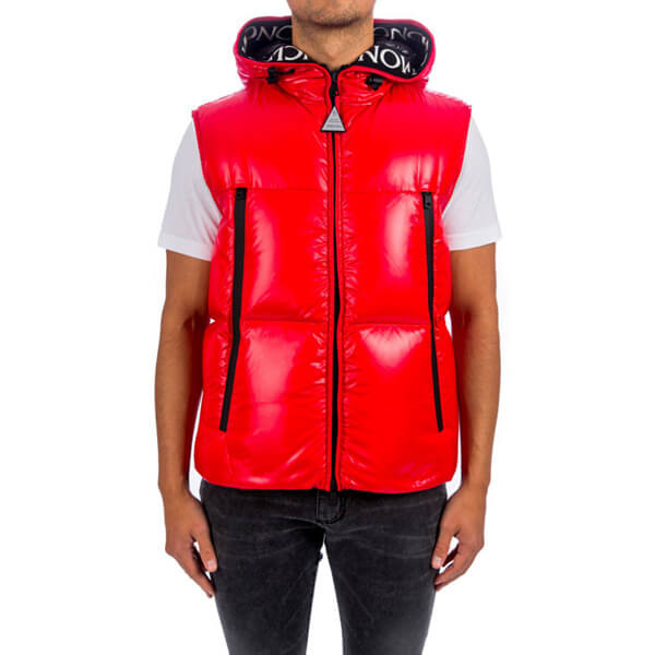 ◇VIP◇MONCLER◇AGNEAUX ダウンベスト/ジレ レッド 1A51C 00 68950