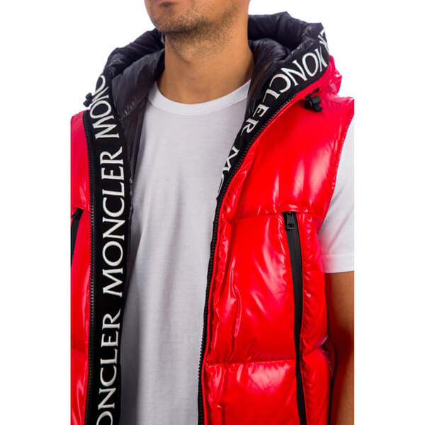 ◇VIP◇MONCLER◇AGNEAUX ダウンベスト/ジレ レッド 1A51C 00 68950