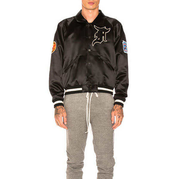 ☆【FEAR OF GOD】サテン Satin Manuel Baseball コーチes Jacket