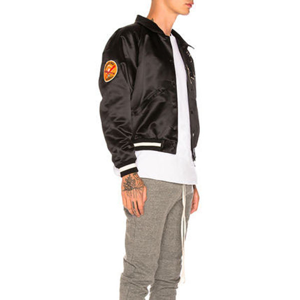 ☆【FEAR OF GOD】サテン Satin Manuel Baseball コーチes Jacket
