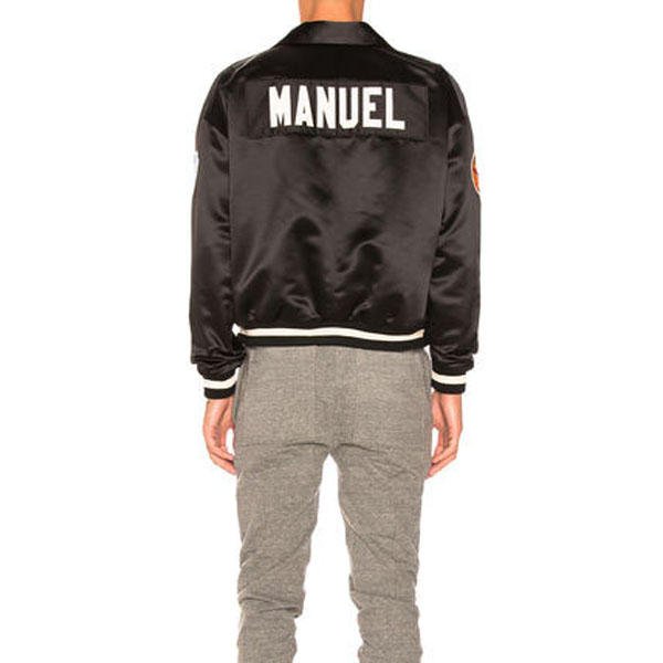 シ*ウ様 【最終】FEAR OF GODサテンベースボール　MANUEL Мサイ ☆【FEAR OF GOD】サテン Satin Manuel Baseball コーチes Jacket