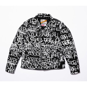シュプリーム コムデギャルソン Schott Painted Perfecto Leather