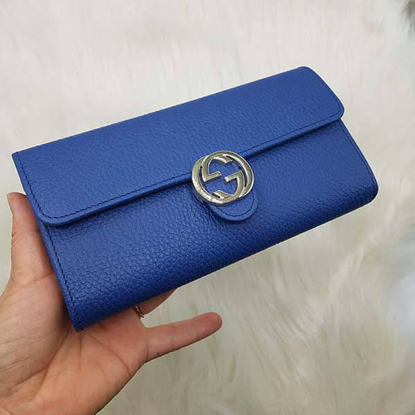 ✨極美品✨オールドグッチ 長財布 GG柄 ネイビー インターロッキング アウトレット】グッチ☆GGインターロッキングウォレット598166