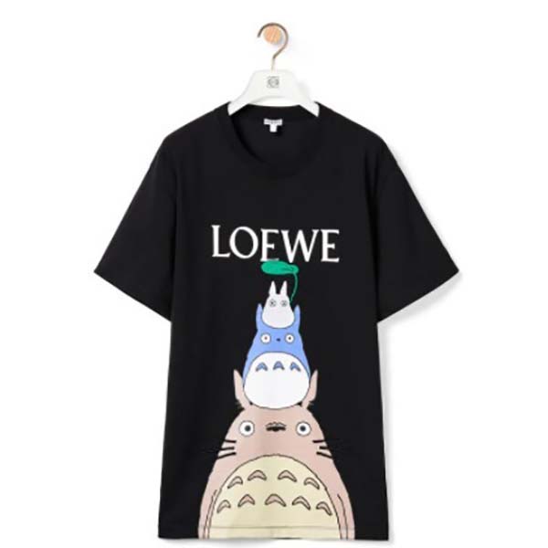 可愛いロエベ×となりのトトロコットン Tシャツ 偽物 アニメ コラボ 服