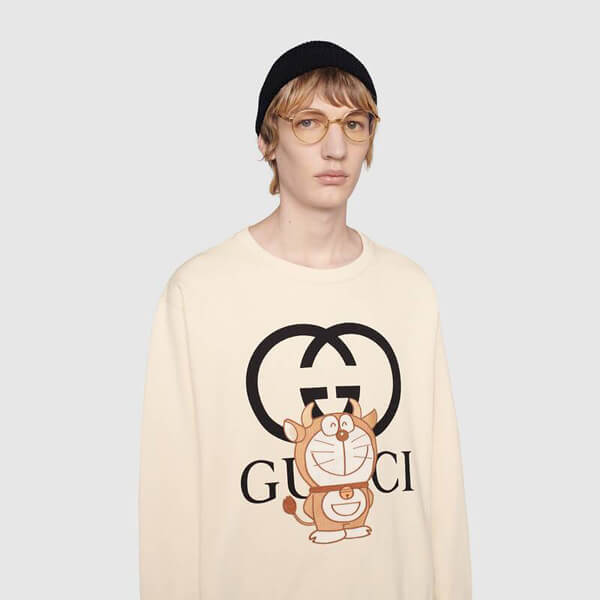 グッチ 】DORAEMON x グッチ コットン スウェットシャツ コピー