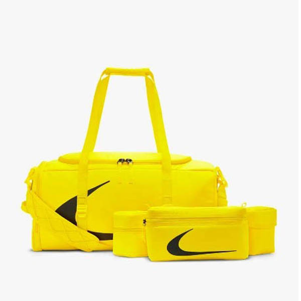 [新品未使用]NIKE Off White Duffle Bag イエロー ナイキ x Off-White Duffle Bag - オフホワイト ダッフルバッグ偽物