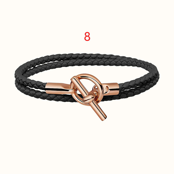 専用！数回着用HERMES エルメス レザーブレスレット グレナン　付属品付き org.jpg