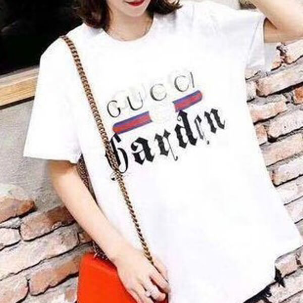 グッチガーデン☆ロゴTシャツ オーバーサイズ-スーパーコピーhacopy