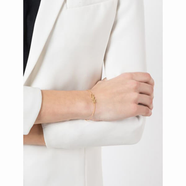サンローラン】ゴールドブラスのチャームブレスレット*gold*M サンローラン】ゴールドブラスのチャームブレスレット*gold*M