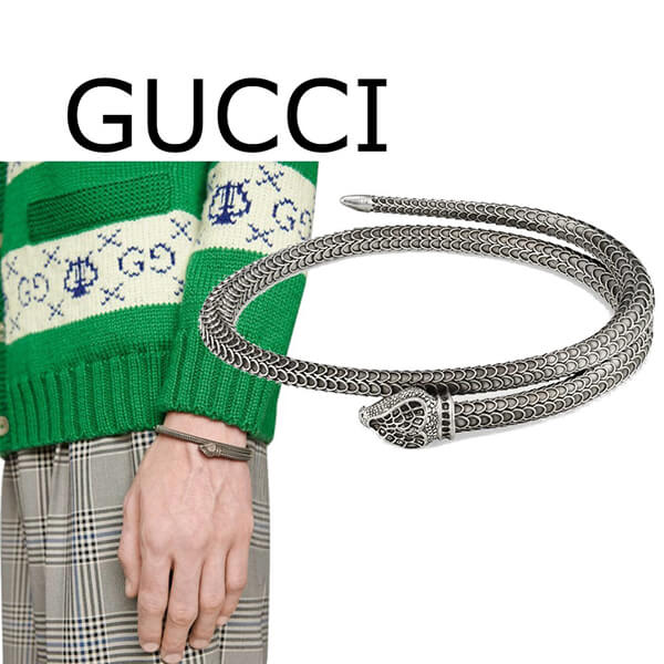 新品未使用】GUCCI garden シルバー スネーク ブレスレット GUCCI
