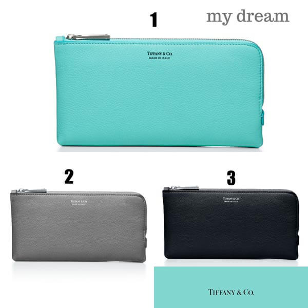 ティファニー☆3色☆Tiffany&Co ジップ ウォレット コピー☆追跡付