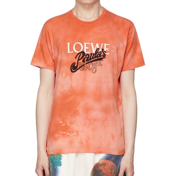 LOEWE ロエベ Paula's ロエベ ピンク × イエロー Tシャツ極美品 ロエベ - パウラズ イビザ タイダイ Tシャツ (コットン)H616Y22X10