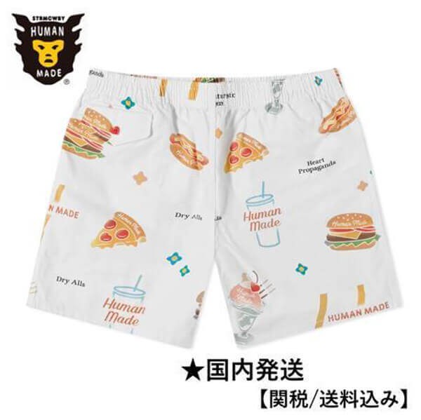 お洒落に♪◇ヒューマンメイド◇ジャンクフード アロハ ハーフパンツ 