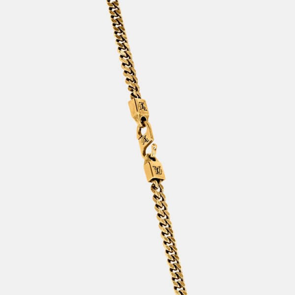 ルイヴィトン × NIGO ヒューマンメイド偽物 LV ゴールドネックレス