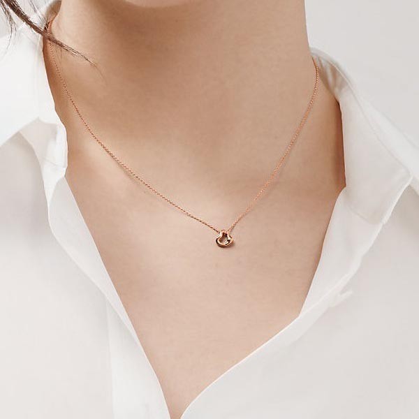 Tiffany オープン ハート ミニ ペンダント 7mm (Tiffany & Co 希少 