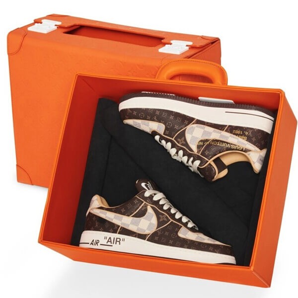 超入手困難☆ルイヴィトンナイキ Air Force 1 Low コラボスニーカー