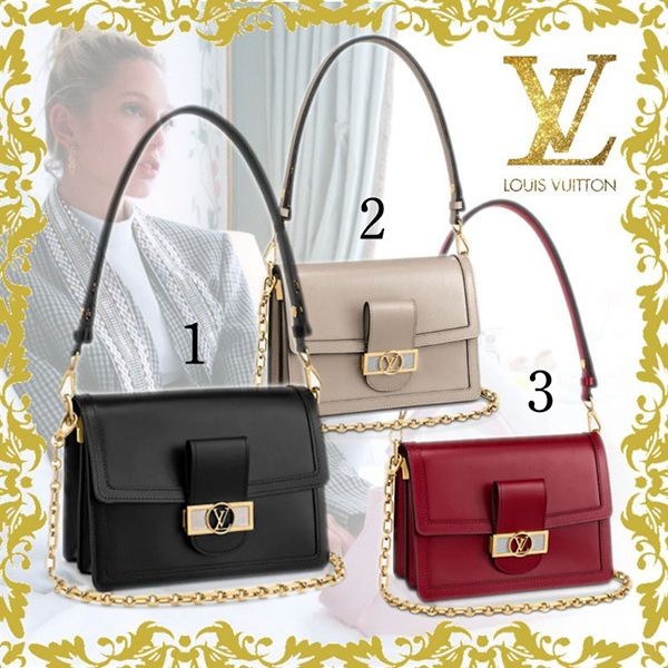 ルイヴィトン LOUIS VUITTON ショルダーバッグ LVロック ドーフィーヌ