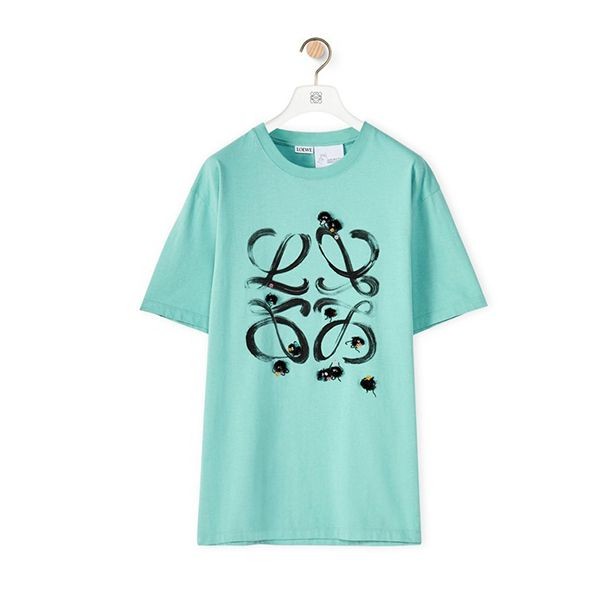 新作□ロエベ×千と千尋□ススワタリ アナグラム Tシャツ 3色 パロディ 