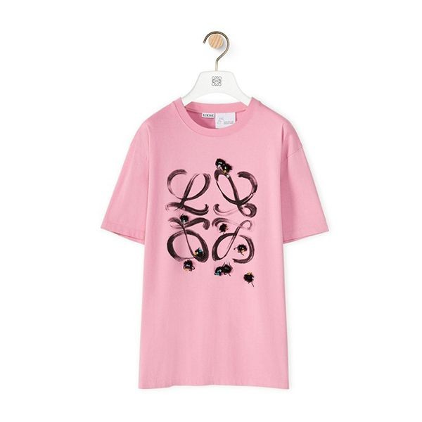 新作□ロエベ×千と千尋□ススワタリ アナグラム Tシャツ 3色 パロディ 