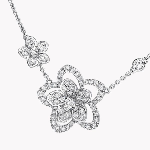 Graff Rgp 790 GRAFF 偽物 ワイルドフラワーダブルダイヤモンドペンダント RGP790-スーパーコピーhacopy