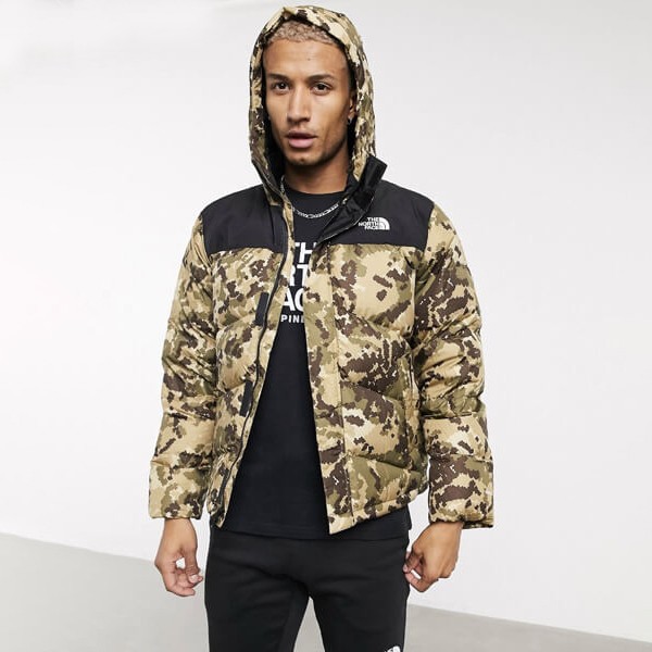☆海外限定☆The North Face Balham ダウンジャケット 迷彩-スーパー
