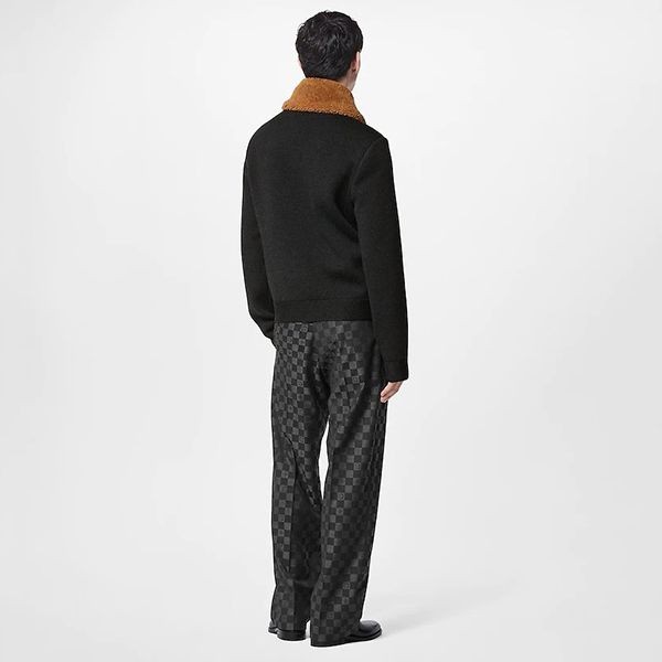 LOUIS ジャケット VUITTON(ルイヴィトン) シアリング ニットブルゾン