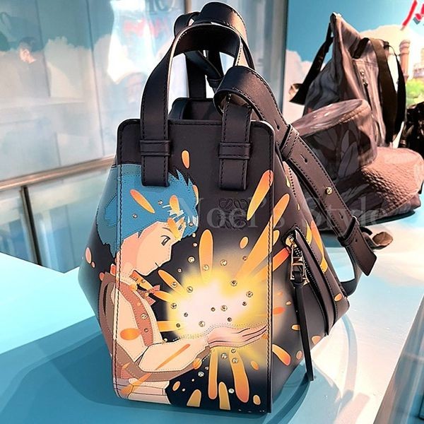ロエベ × ジブリ 偽物 ハウルの動く城 ハンモック スモール バッグ 