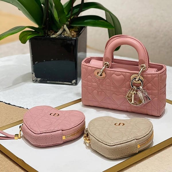 ディオール Caro ハート チェーン ショルダーバッグ コピー 4色