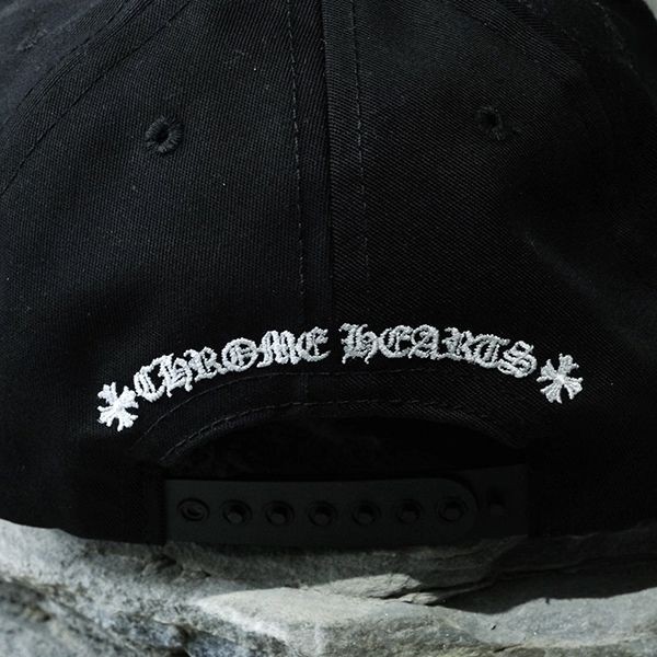 ☆クロムハーツ☆CH Baseball キャップ コピーブラック/シルバー