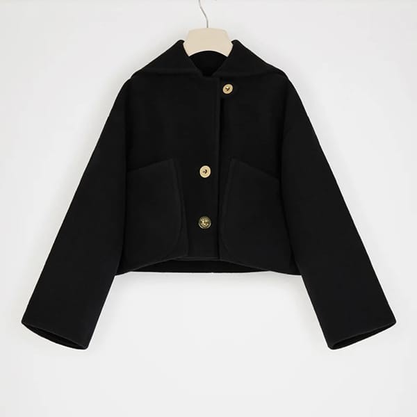 Patou 偽物 パトゥ ダブルフェイスウール クロップコート 3色-スーパー