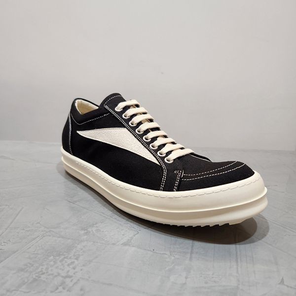 リックオウエンス ダークシャドウ VINTAGE スニーカー 偽物 BLACK/MILK