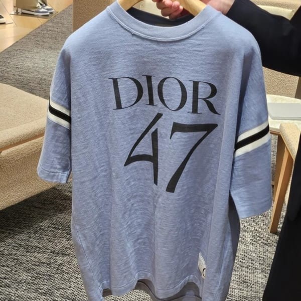 ディオール Tシャツ 偽物 半袖 コットン 1947ラベル 3色