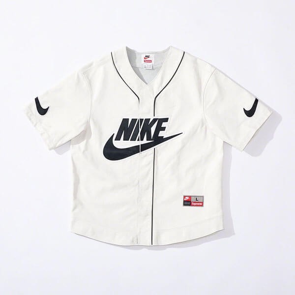FW19 シュプリーム ナイキ スーパーコピー Leather Baseball Jersey