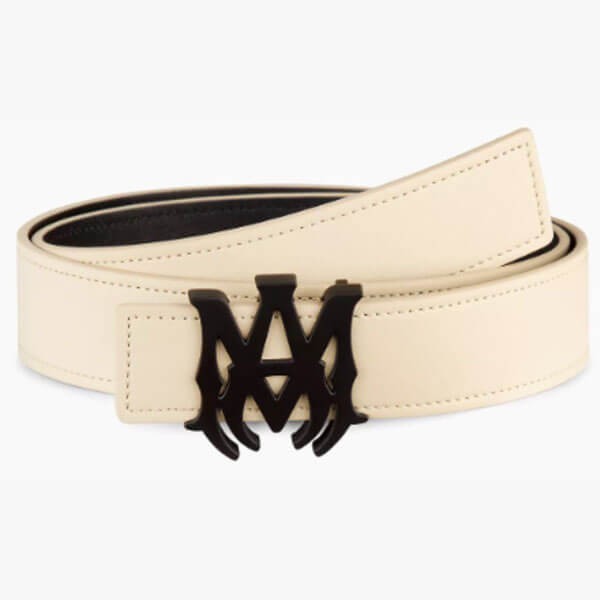 アミリ ベルトコピー Ma Buckle Leather リバーシブルベルトAir Blue