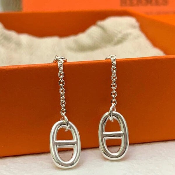 シンプルで上品☆エルメス ファランドールピアス 偽物 MM H108618B