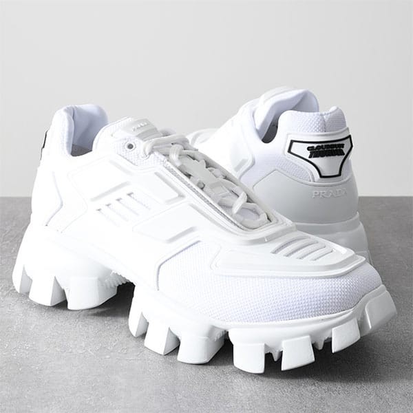 【未使用級】PRADA クラウドバスト サンダー スニーカー ホワイト プラダ クラウドバスト サンダー N級品スーパーコピー専門店｜立体