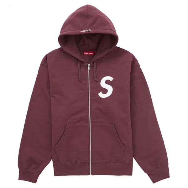 シュプリーム 偽物 定番☆Sロゴ ジップアップ スウェットパーカー 6色