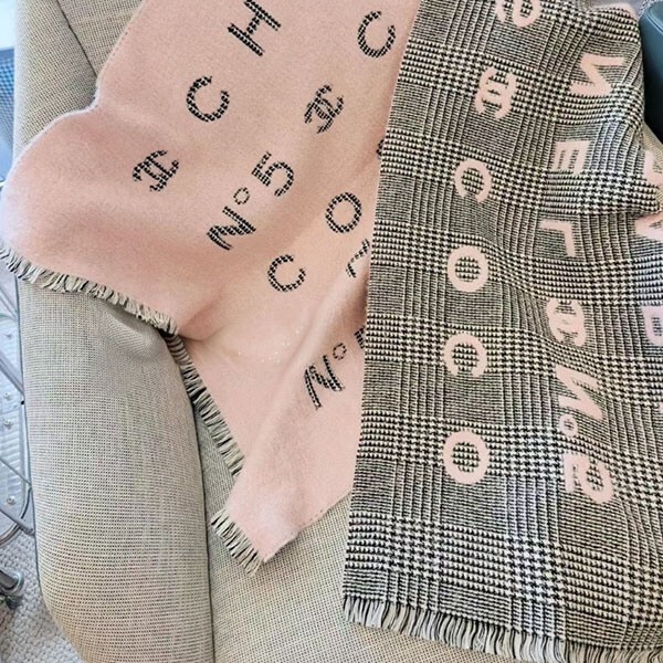 24B◇寒い日もお洒落に♪】CHANEL CCロゴ ストール マフラー-スーパー