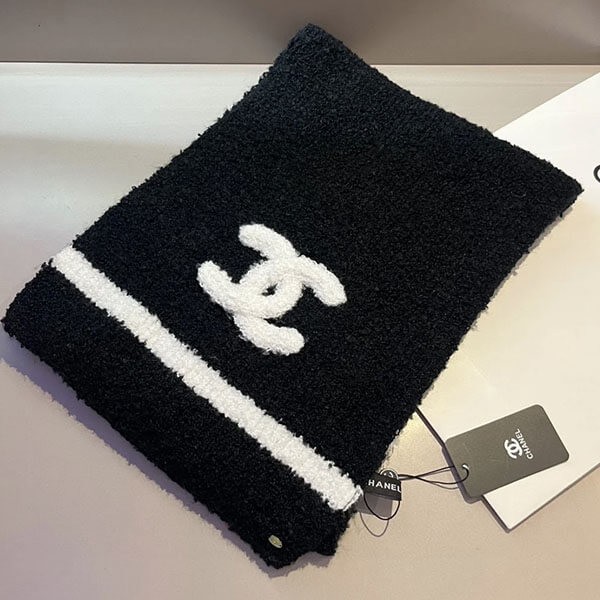 冬に大活躍♪シャネル カシミア CCロゴ マフラー Chanel CC logo